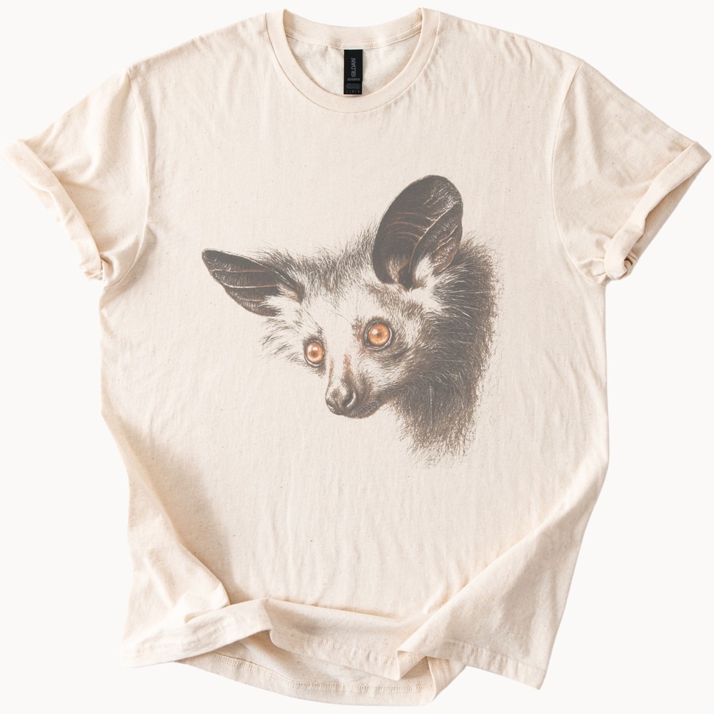 Intense Cat Eyes Graphic Tee Detailed Engraved Art Style